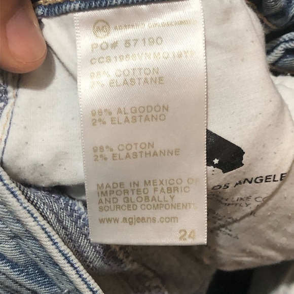 AG Adriano Goldschmied Alexxis Crop Jeans Women's 24 High Rise Vintage Fit Denim - Picture 4 of 7